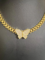 Collier pendentif en acier inoxydable avec chaîne et cœur en zircon cubique, bijou tendance pour femme, cadeau idéal pour le dropshipping