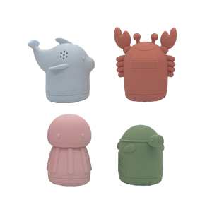 सिलिकॉन बेबी समुद्री पशु स्नान खिलौने सेट बच्चों के पानी स्नान खिलौने सेट करें बच्चों का उपहार सेट - Product Image 1