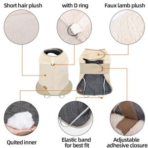 Giacca <span class=keywords><strong>di</strong></span> Lusso <span class=keywords><strong>per</strong></span> Cani, Invernale, in Jeans, con Pile, in Pelle, Abbigliamento Designer, Taglie Grandi e Piccole, Personalizzabile, Sportiva, Marrone, <span class=keywords><strong>per</strong></span> <span class=keywords><strong>Cuccioli</strong></span> - Product Image 3