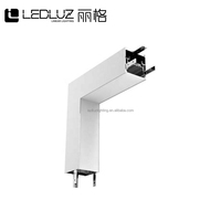 Profilé LED en aluminium de 2,5 pouces pour montage en surface ou suspendu avec diffuseur givré en PC pour éclairage linéaire commercial