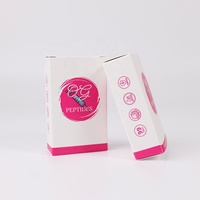 Boîte d'emballage personnalisée en carton pour flacons et étiquette autocollante avec plateau blister transparent pour poudre lyophilisée de 3 ml et 10 ml