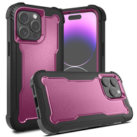 Étui mobile durable de survivant hybride de 3 couches pour l'iPhone 15 Pro Max accessoires de luxe de cas de téléphone de couverture