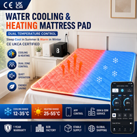Surmatelas rafraîchissant à double zone OEM avec système de contrôle climatique intelligent pour lits Queen et King
