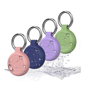 360 étui de protection en silicone souple de Protection complète pour <span class=keywords><strong>Airtag</strong></span> porte-clés étuis de téléphone portable étanches et antichoc - Product Image 1