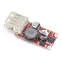 Modul stabilisasi voltase USB turun dan stabilisasi tegangan 9V 12V 24V ke 5V mengurangi tegangan konversi Output 3A pengisian daya mobil