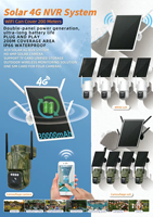 Sistema de Cámara de Seguridad Solar EseeCloud para Exteriores, 4MP, 4 Canales, Kit NVR Wifi, Sistema de Cámara de Seguridad Solar Inalámbrico para Exteriores