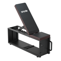 Banc de musculation pliable et réglable 4-en-1 Snode avec compartiment intégré pour haltères, rangement pour salle de sport à domicile et entraînement physique