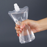 Sachet D'Emballage Flexible pour Huile et Jus en Plastique, 10ml, 30ml, 100ml, 250ml, 500ml, avec Bec Verseur pour Liquides