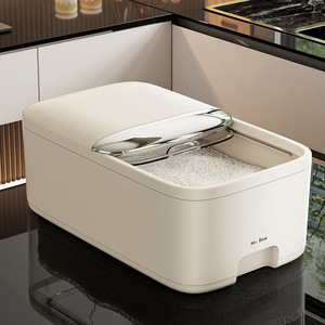 Mr. Rice Rice <b>Storage</b> <b>Box</b> 10L Sealed Moisture Proof For Kitchen Use - Product Image 1