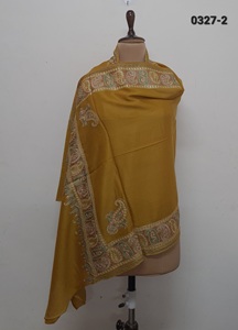 100% <b>Wool</b> With Fine Embroidery Shawls Or <b>Scarf</b> - Product Image 3