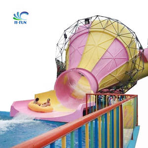 मिनी ट्रम्पेट स्लाइड टॉरनेडो वॉटर स्लाइड के लिए सुरक्षित डिज़ाइन वॉटर पार्क फैमिली ट्यूब - Product Image 3