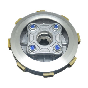 Ensemble d'embrayage de moto (métal argenté) pour pièces de rechange moteur V100 - Rénovation/Mise à niveau - Product Image 1