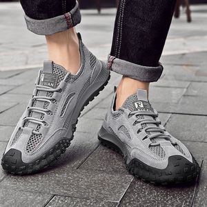 Chaussures décontractées pour hommes, grandes tailles, style rétro, respirantes, à mailles ajourées, pour la randonnée et le sport - Product Image 5