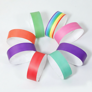 Customized Disposable Paper Waterproof Wristbands for Promotional Events Parties & Amusement Parks-Digital Printed - Product Image 1