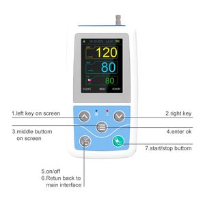 ABPM50 HOLTER 24 horas BP Monitor ABPM <span class=keywords><strong>Ambulatorio</strong></span> Monitor de presión arterial - Product Image 4
