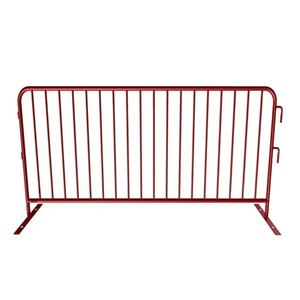 Kırmızı inşaat kalabalık kontrol bariyeri Metal geçici barikat - Product Image 5