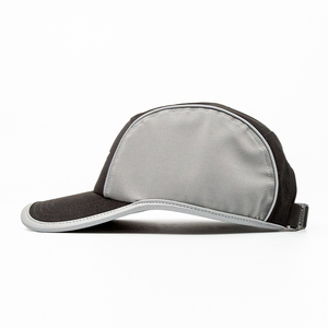 Cappello Snapback Personalizzato a 5 Pannelli con Visiera Piatta <span class=keywords><strong>Nero</strong></span> Grigio con <span class=keywords><strong>Logo</strong></span> Stampato e Nome, Asciugatura Rapida, per Campeggio e Attività all'Aperto - Product Image 4