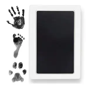 Baby Hand Print Set En Baby Handafdruk Footprint Indrukwekkende Aandenken Stempel Inkt Gratis Inktloze Baby Foot Print