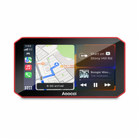 Écran CarPlay pour moto Aoocci, caméra avant et arrière, navigation GPS, WiFi, étanche, Android Auto, écran tactile