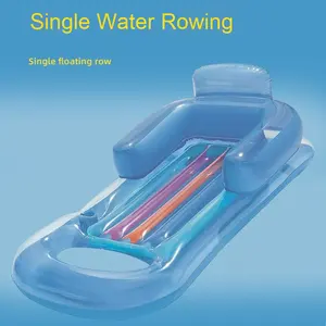 PVC Inflável Água Float Lounger Verão Água Sofá Colorido Braço Personalizado Drop Stitch Easy Pull Strap - Product Image 3