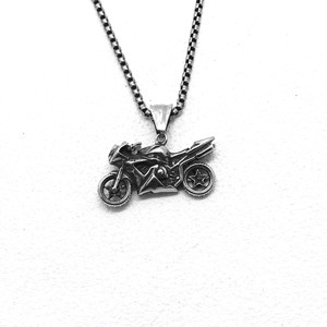Yunnique-collar con colgante de acero y titanio para motocicleta, cadena de joyería unisex para fiesta, accesorio de moda - Product Image 1