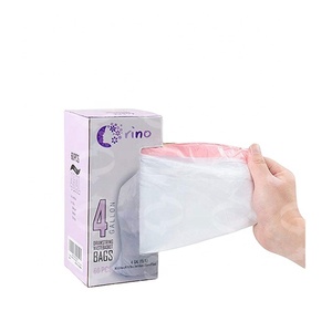 จำหน่ายถุงขยะพลาสติกแบบมีเชือกผูก HDPE และ LDPE แบบกำหนดเองได้ สะดวกใช้งาน - Product Image 3