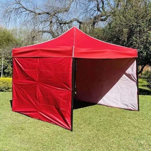 Gazebo de Tela de Poliéster con Paredes Laterales de 3m x 3m, Toldos Automáticos de 8x8, 2.5x2.5, 10x10, Gazebo Plegable de 3x3 con Laterales - Product Image 3