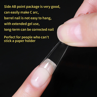 Pointes à ongles transparentes à demi-couverture ultra-mince OEM avec tailles de recharge Pointes étendues Nail Pro