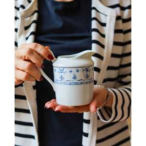 Service à café complet en porcelaine française traditionnelle Bennyudine Jannet Seignoless, fait main, métal, 12 personnes - Product Image 3