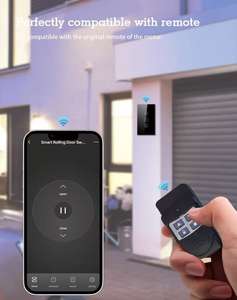Interrupteur intelligent Wi-Fi encastré pour <span class=keywords><strong>porte</strong></span> roulante, compatible Alexa et application Smart Life, 110V-240V - Product Image 4
