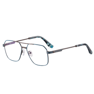 Kính mắt thời trang nam bán chạy năm <span class=keywords><strong>2025</strong></span>, khung kim loại cao cấp, chống ánh sáng xanh, màu đen, nhận làm logo theo yêu cầu. - Product Image 5