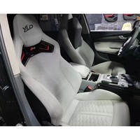 Sièges baquet de course en fibre de carbone avec base pour Audi A5 S5 RS5 A6 S6 RS6 8T3 8T8 C4 C5 C6 C7 C8 C9