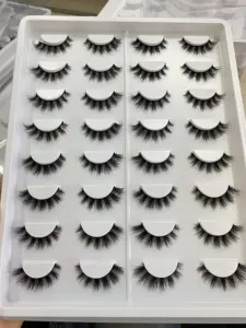 2024 Best Seller Eyelashes In Bulk For Dairly Makeup 3d Mink Lashes Wholesale 10-13mm Natural Custom Logo Lashes