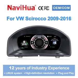 Navihua New Arrival LCD Dashboard <b>Car</b> Digital Cluster Auto <b>Speedometer</b> Carplay Linux System <b>for</b> VW Volkswagen Scirocco 2009-2016 - Product Image 1