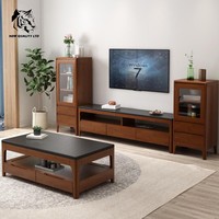 Table basse moderne en bois et marbre, écologique, prix usine, personnalisable, faible MOQ, livraison immédiate