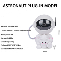 Projecteur d'étoiles Astronaute, Projecteur d'étoiles Lumière Galaxie pour Enfants, Lumières LED Réglables à Distance pour Chambre à Coucher, Décoration Chambre Fille