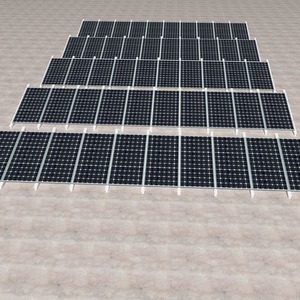 Support de montage solaire fixe en aluminium Lianbang pour panneaux photovoltaïques, traitement de surface anodisé - Product Image 3