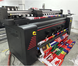 Machine d'impression textile numérique grande couleur I3200 <span class=keywords><strong>imprimante</strong></span> drapeau bannière polyester tissu <span class=keywords><strong>imprimante</strong></span> à jet d'encre par sublimation - Product Image 1