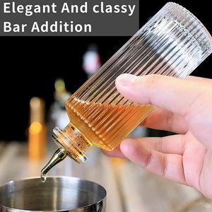 Chai Đắng Thủy Tinh 140Ml 170Ml 200Ml Với Nắp Bảng Điều Khiển Chai Tuyệt Vời Cho Cocktail Phong Cách Cổ Điển Donatello Của Bạn Chai Hành Trình - Product Image 3