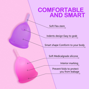 Emballage personnalisé coupe menstruelle médicale en silicone période étanche coupes menstruelles <span class=keywords><strong>pour</strong></span> les femmes - Product Image 2