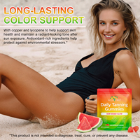 Labels privés Bonbons vitaminiques quotidiens Vitamines et compléments Complexe de bronzage Supplément multivitaminé Gummies de bronzage