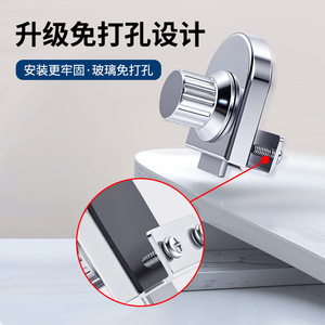 Glass <b>Cabinet</b> Door <b>Lock</b> Keyless Iron Zinc Alloy Minimalist Design Easy Installation For Glass Door Home Furniture - Product Image 4