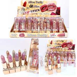 Miss Betty 8 colori 24 pezzi idratare Super Shimmer Matte smooth coloring rossetto trucco impermeabile a lunga durata - Product Image 5