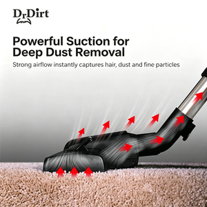 High Suction Compact Quiet Household Vacuum Cleaner <b>Floor</b> Care <b>Cleaning</b> <b>Machine</b> with Reusable Dust Bag for Dust Mite Removal - Product Image 4