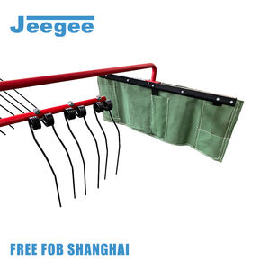 Râteau et faneuse à foin multifonctionnel à 6 points, 9 points, à suspension, à usage intensif - Product Image 4