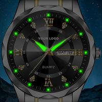 Montre pour homme Gohuos 8801, mode décontractée, quartz original, acier inoxydable, étanche, Reloj Para Hombre, montres lumineuses avec accessoires