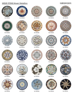 Pavimento della Lobby piastrelle di lusso in marmo mosaico medaglione murale - Product Image 5