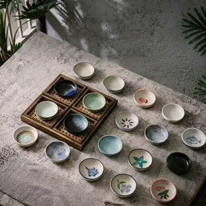 Wholesale Japandi Style Ceramic Round Sauce Dish for Restaurant Hot Pot Sauce Dish Restaurant Small Soy Sauce <b>Plate</b> - Product Image 1