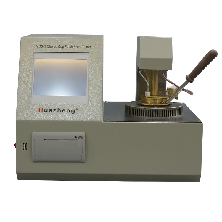 Huazheng Elétrica fornecedor Profissional Closed cup ponto de inflamação tester/testador de ponto de fulgor astm d92