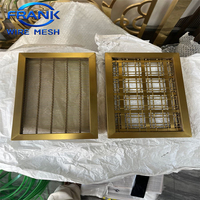 Maille décorative architecturale en acier inoxydable 304, maille métallique tissée pour façade, cloison, plafond